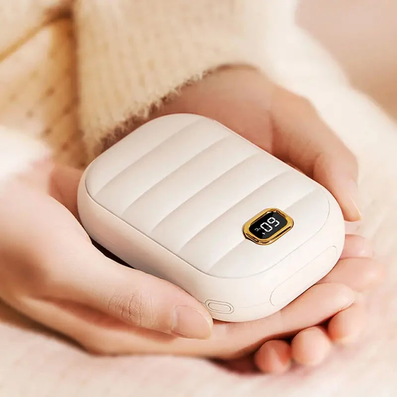 (image for) 2 In 1 Portable Hand Warmer 4000MAH Double-sided Heating Hand Warmer Mini Heater Hand Warmer Electric Type C Rechargeable